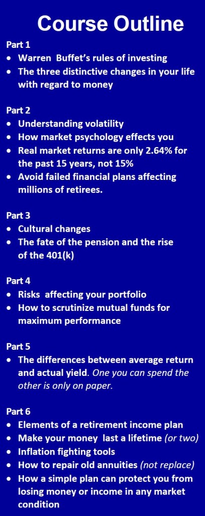 Retirement Income Planning outline