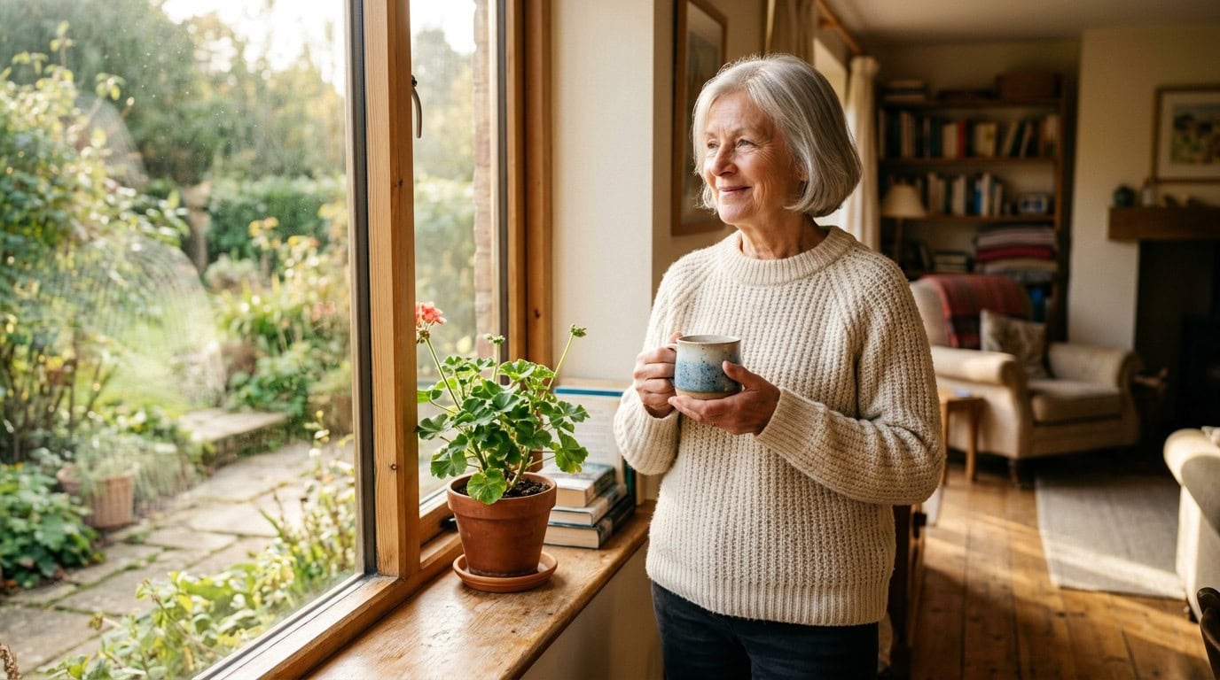 A family at home, organized and at peace after completing their inheritance plan
