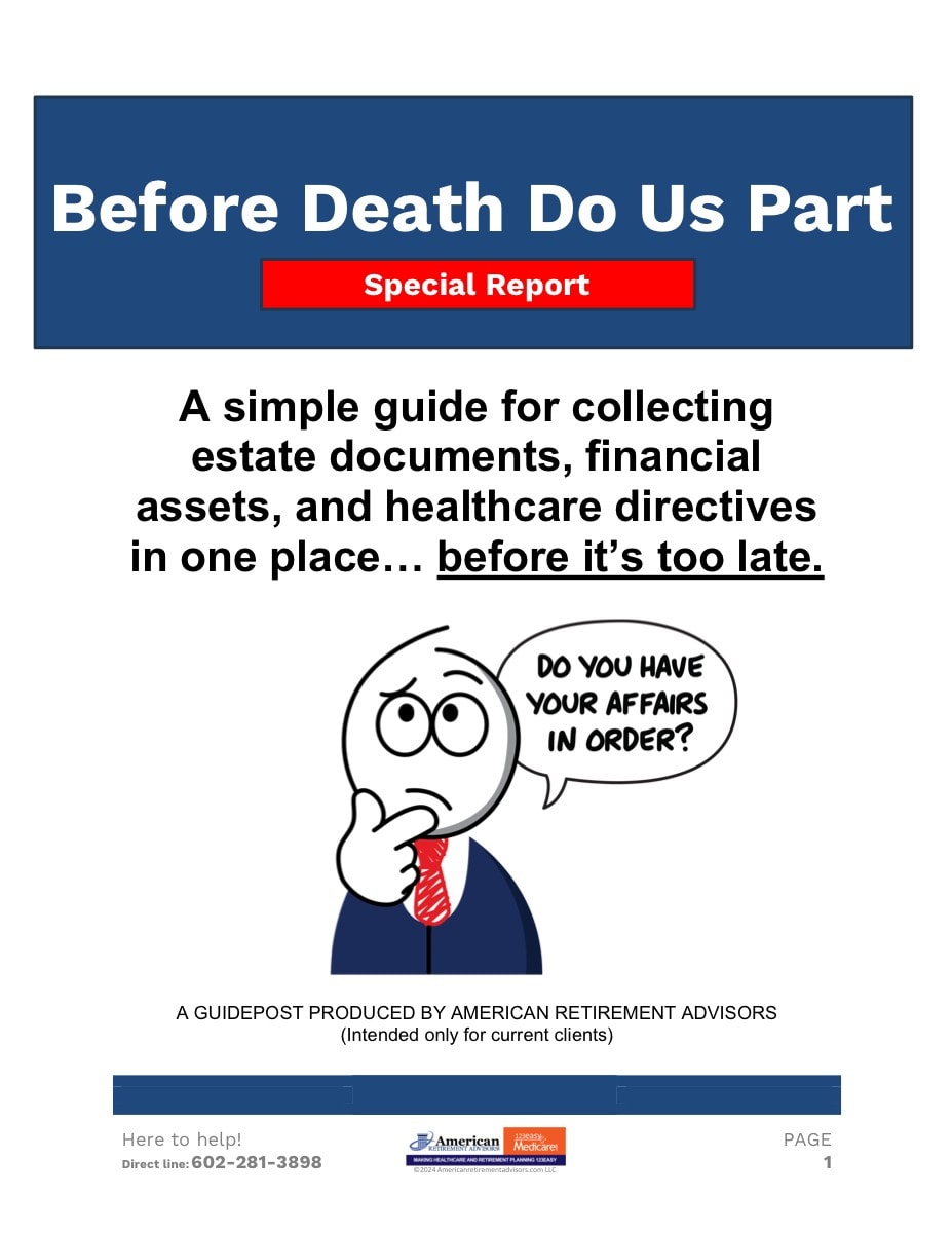 Before Death Do Us Part guide cover - American Retirement Advisors